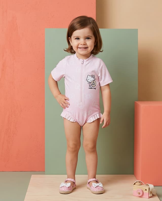 Short Sleeves Swimsuit (6 - 12 M) thumbnail 1