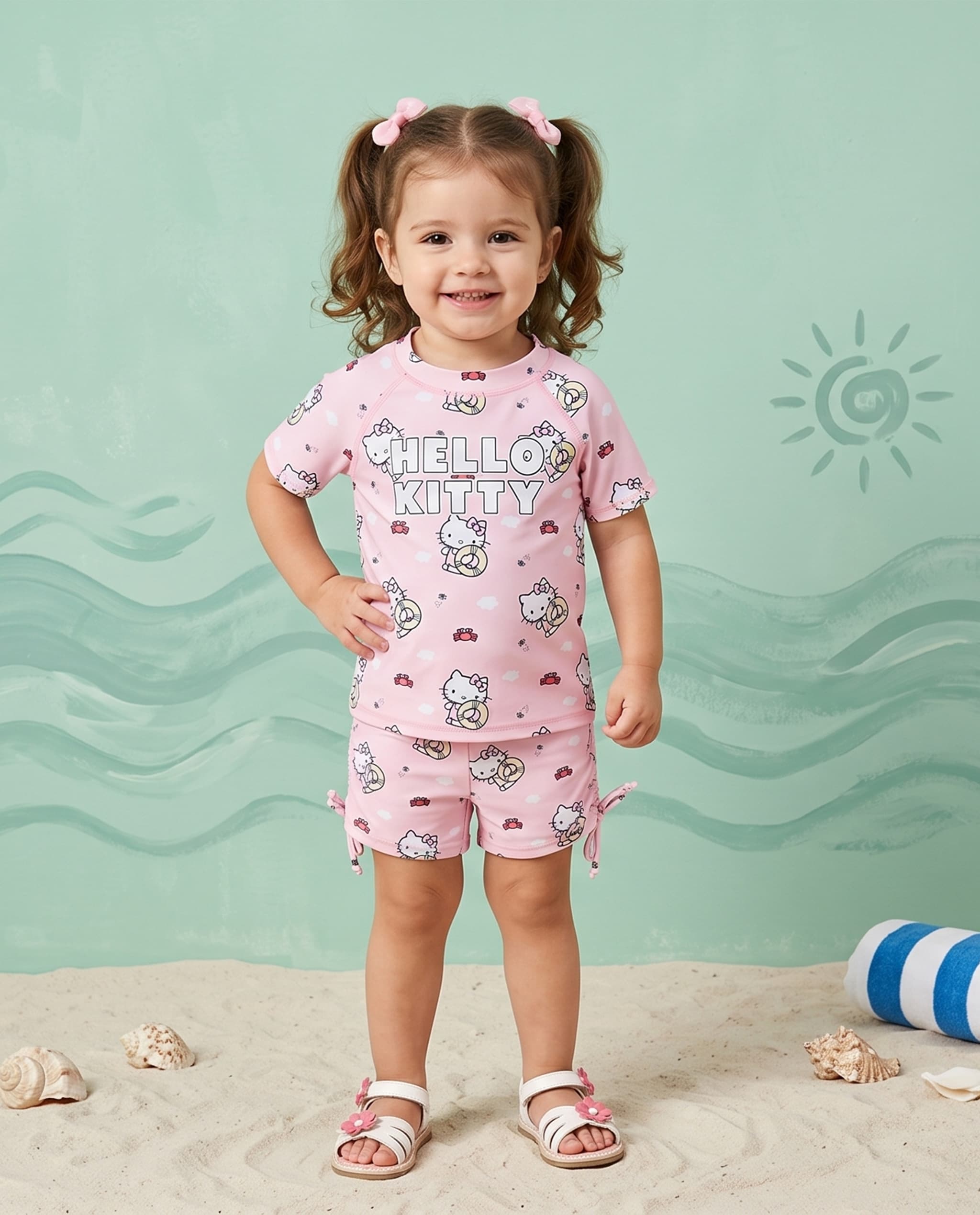 Short Sleeves T-Shirt and Shorts Swim Set (6 - 12 M)