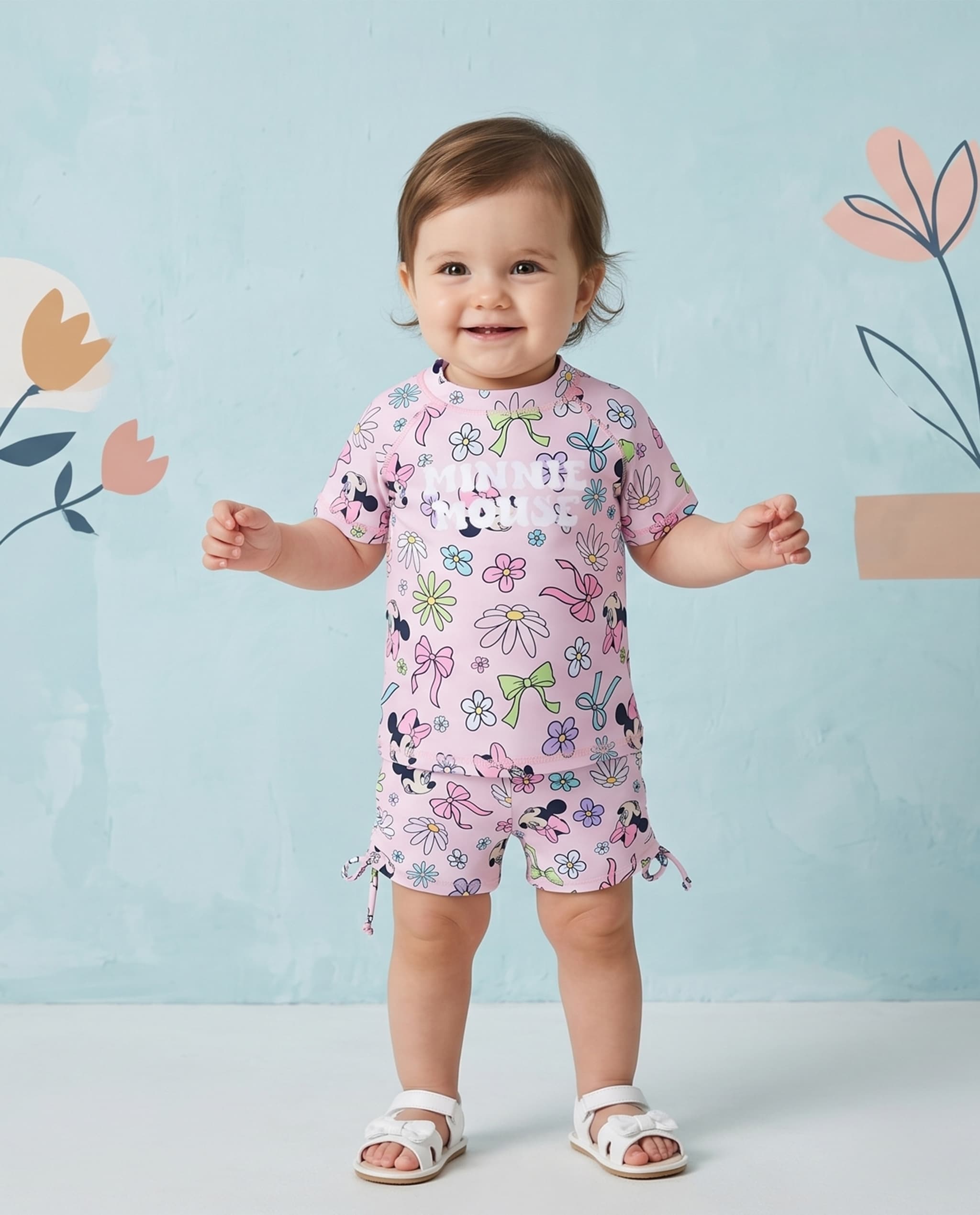 Short Sleeves T-Shirt and Shorts Swim Set (6 - 12 M)