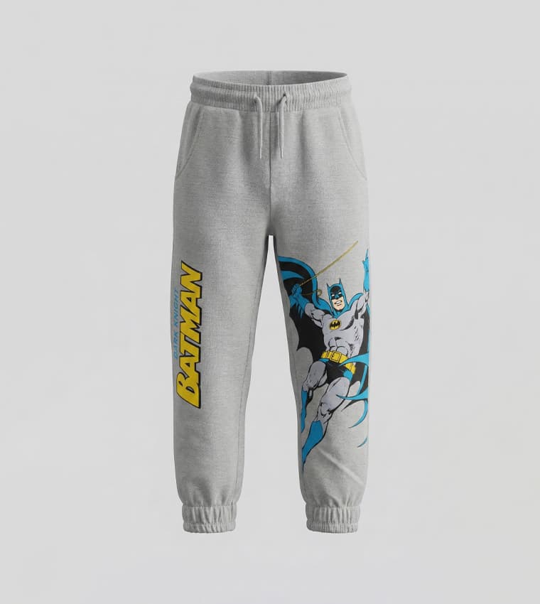 Batman Printed Drawstring Waist Joggers