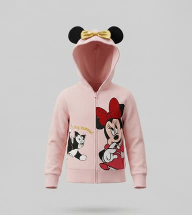 Printed Zip-Through Hooded Jacket thumbnail 1
