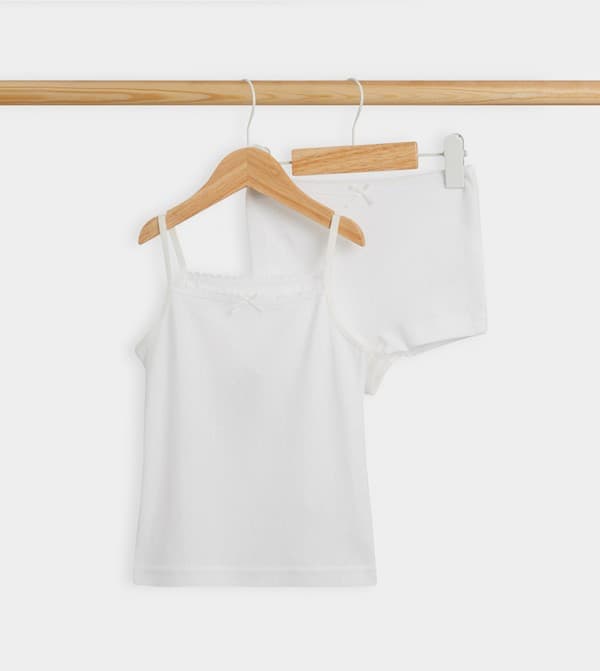 Solid Slip and Boyshorts Set thumbnail 1