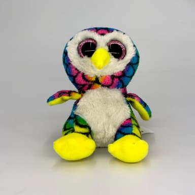 Babies & more Fluffmals Soft Plush Animals - Owl 15Cm Beanie - Multicolor thumbnail 3