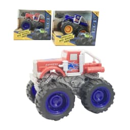 Babies & more Friction Truck - 12 Cm Assorted Set - Pull-Back Trucks In Red & Blue - Multicolor