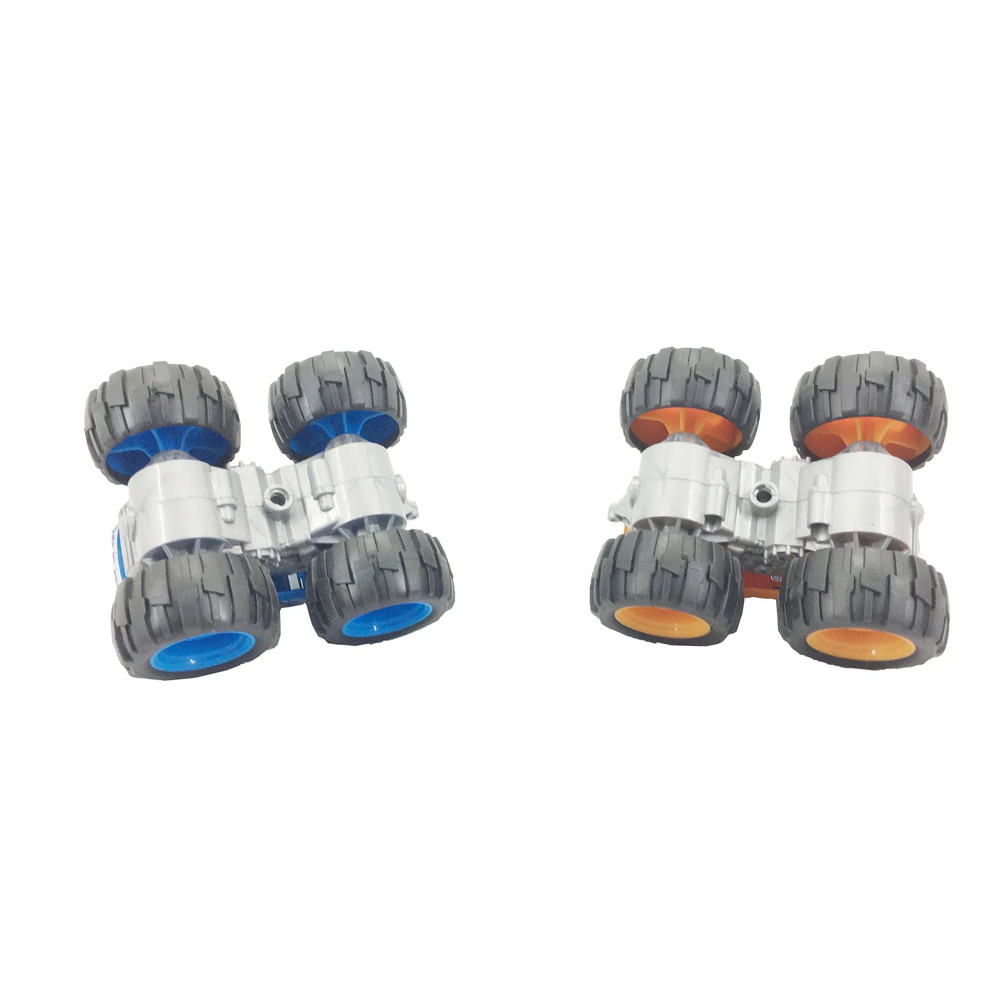 Babies & more Friction Truck - 12 Cm Assorted Set - Special Big Wheel 4Wd Series - Blue & Yellow Trucks - Multicolor