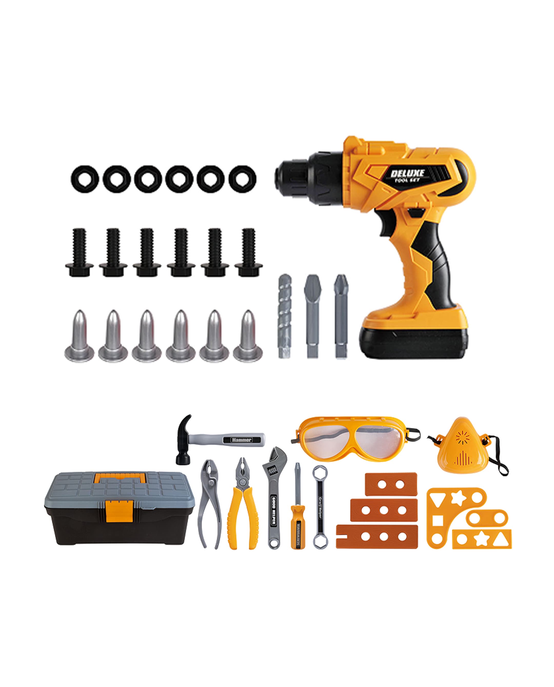 Babies & more Battery-Operated Kids Tool Set - 37 Pcstool Set - Multicolor