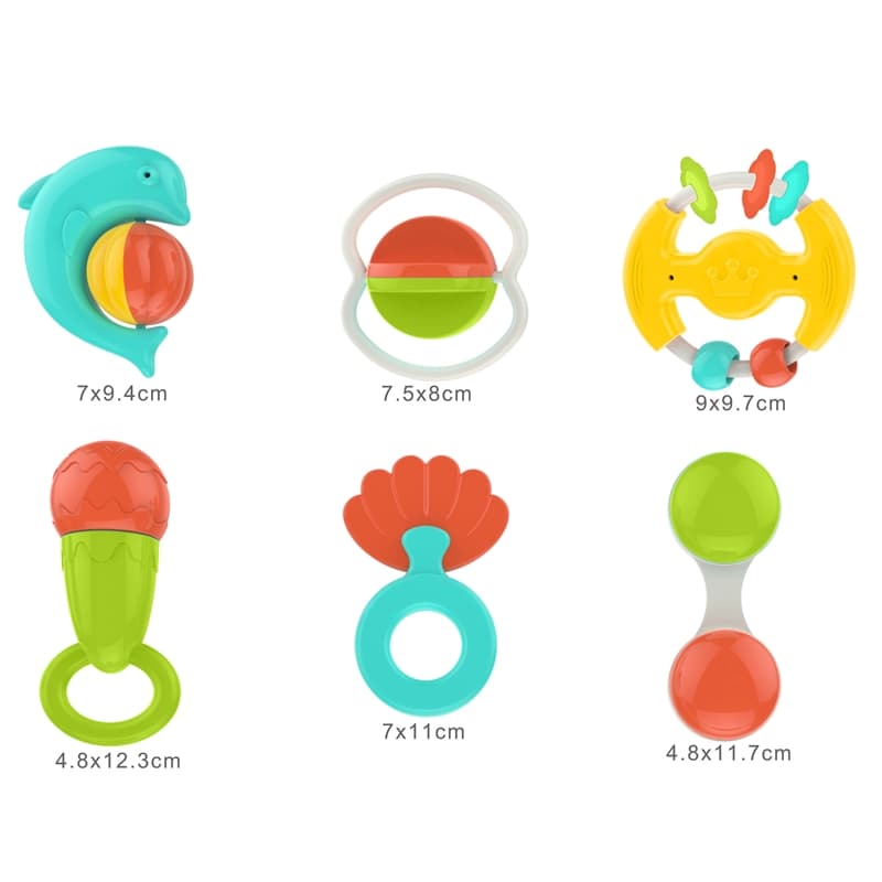 Haunger Baby Rattles & Teethers Set Of 12 Pcs - Multicolor thumbnail 3