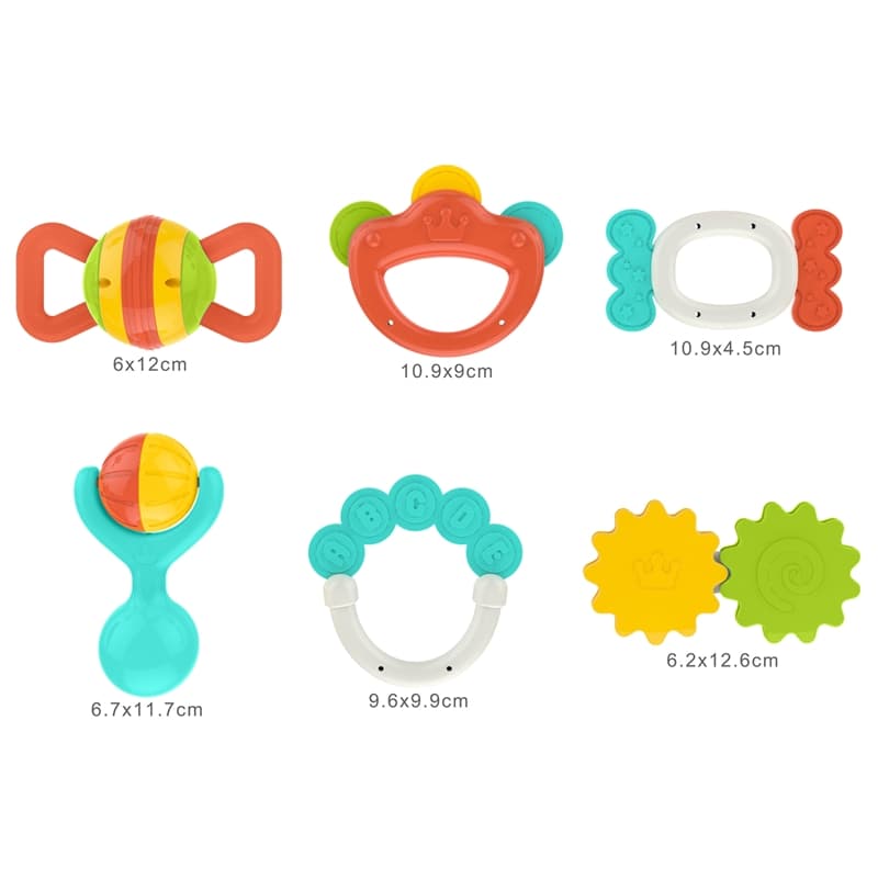 Haunger Baby Rattles & Teethers Set Of 12 Pcs - Multicolor thumbnail 4