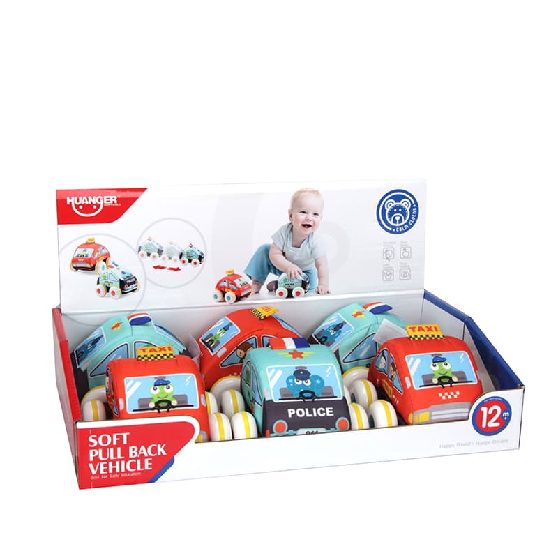 Haunger Baby Pullback Cloth Car - Assorted - Multicolor