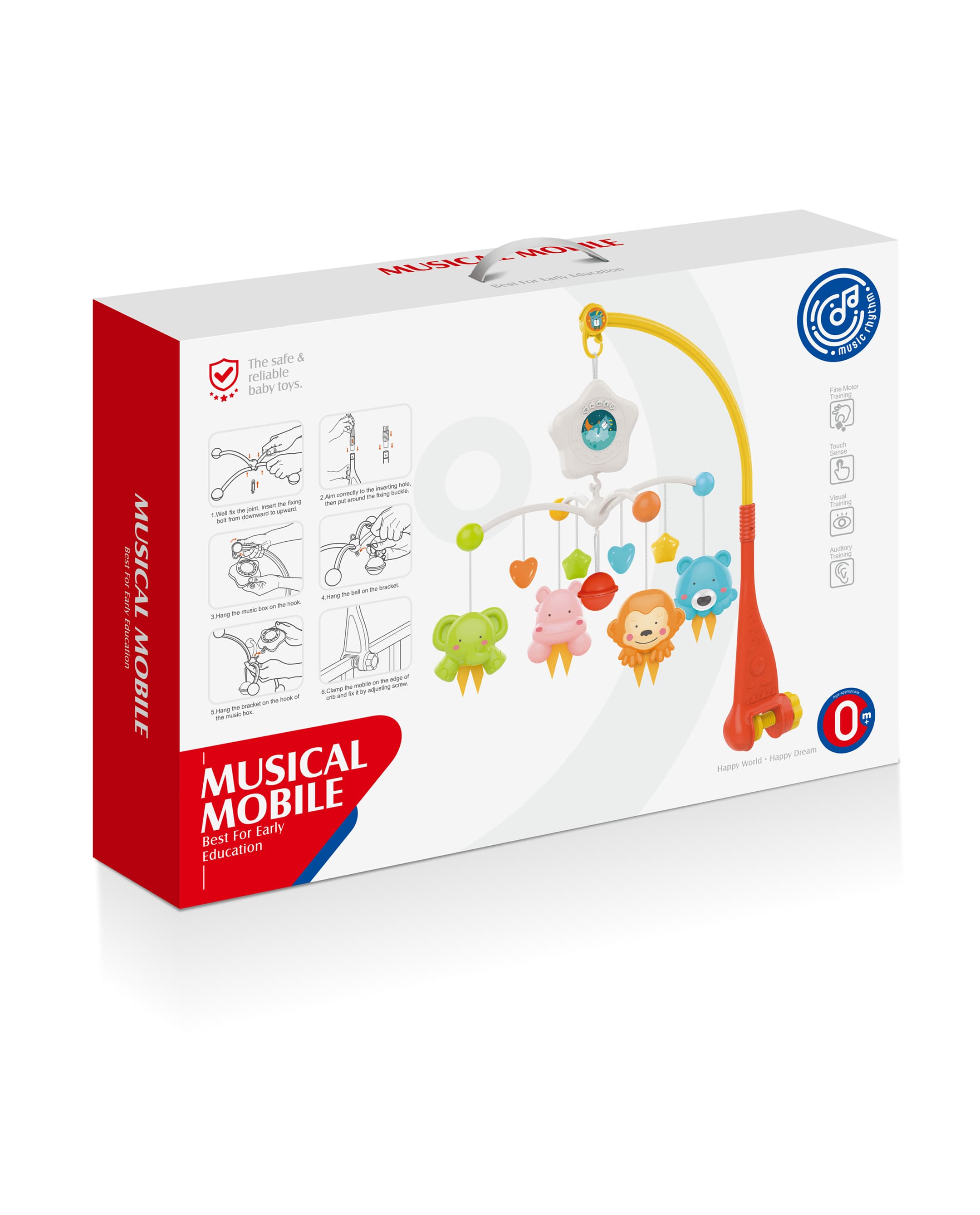 Haunger Baby Music Mobile With Projection, 12 Melodies - Multicolor