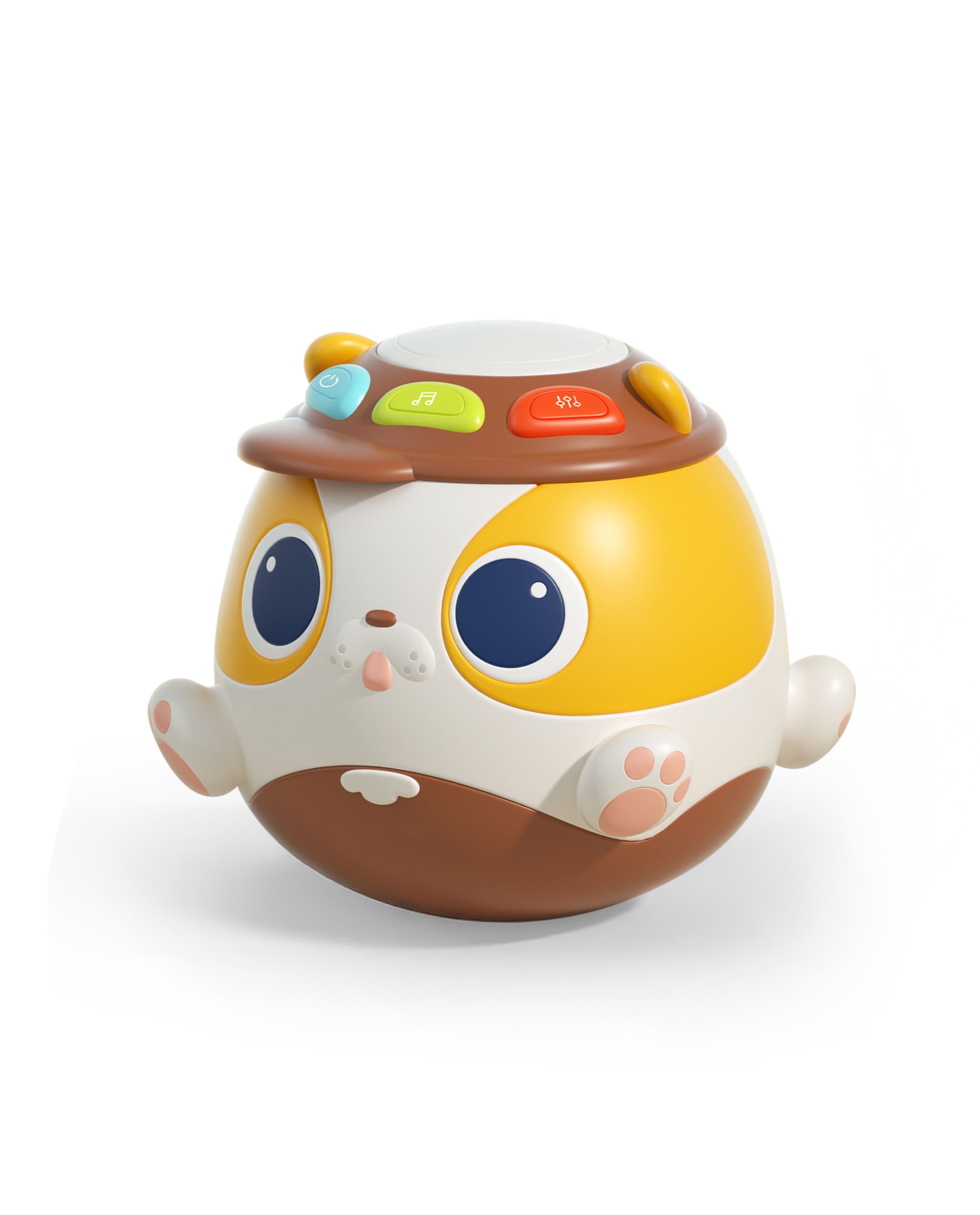 Haunger Baby Tumbler Toy With Light & Music - Multicolor