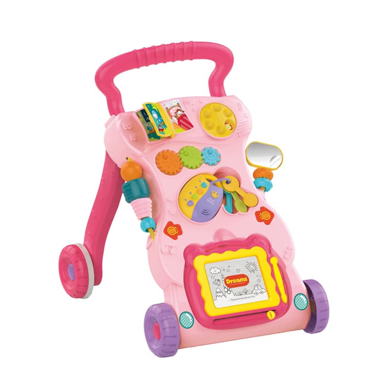 Haunger Light Pink Baby Walker With Light & Music - Multicolor thumbnail 3