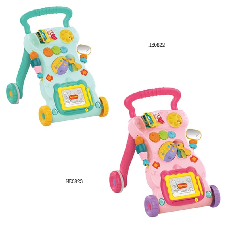 Haunger Light Pink Baby Walker With Light & Music - Multicolor thumbnail 5