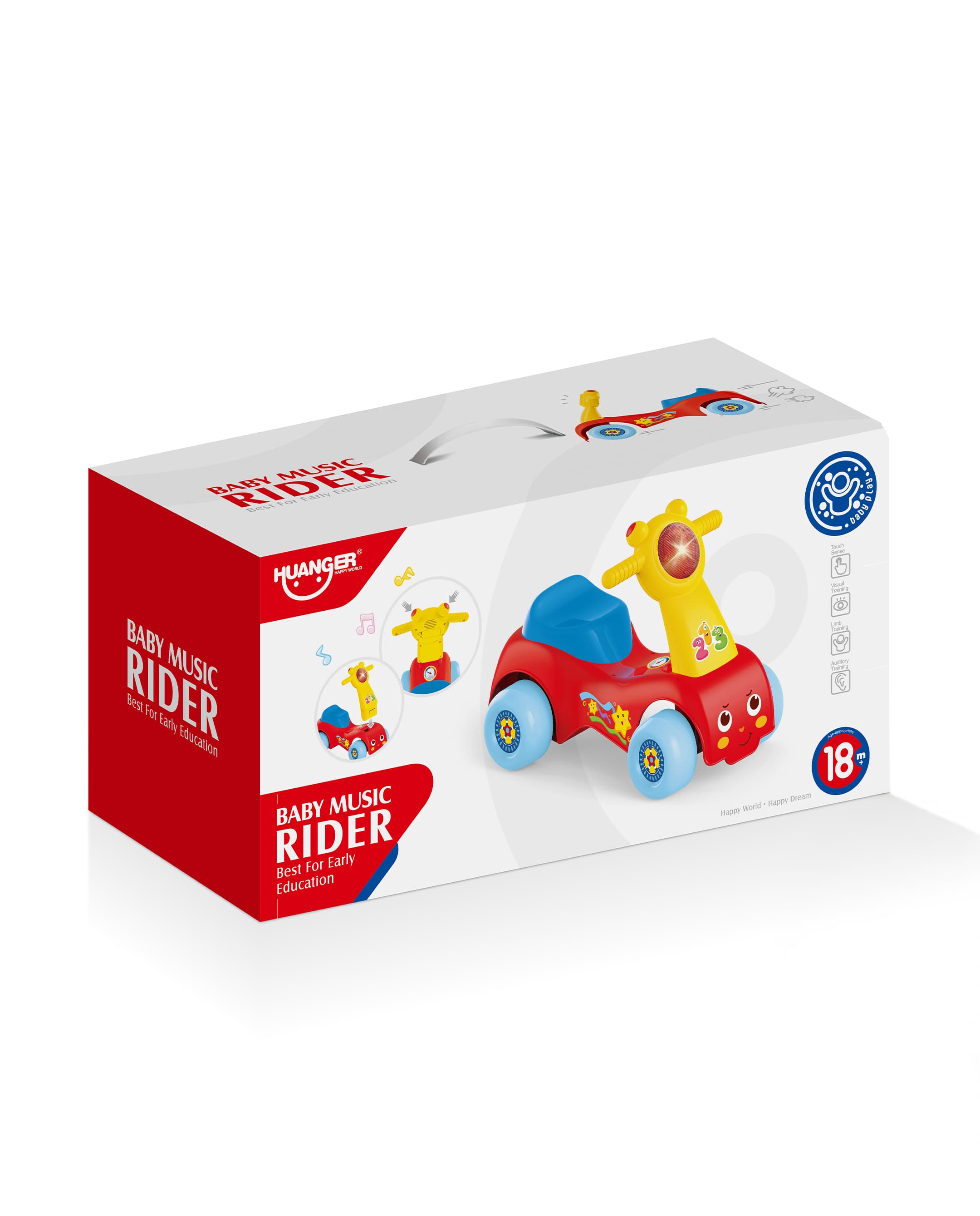 Haunger Baby Car Toy With Lights & Music - Multicolor