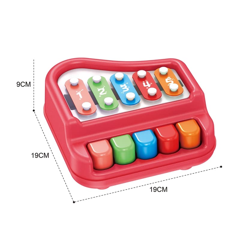 Haunger Baby Piano With 5 Keys - Multicolor thumbnail 3