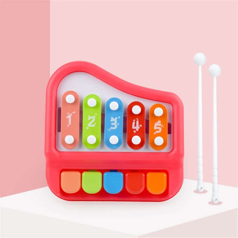 Haunger Baby Piano With 5 Keys - Multicolor thumbnail 4