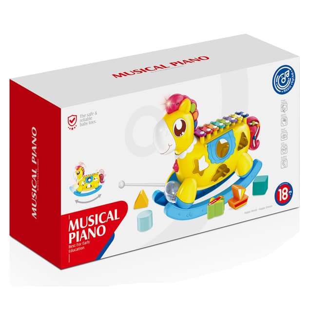 Haunger Music Pony With Blocks - Multicolor