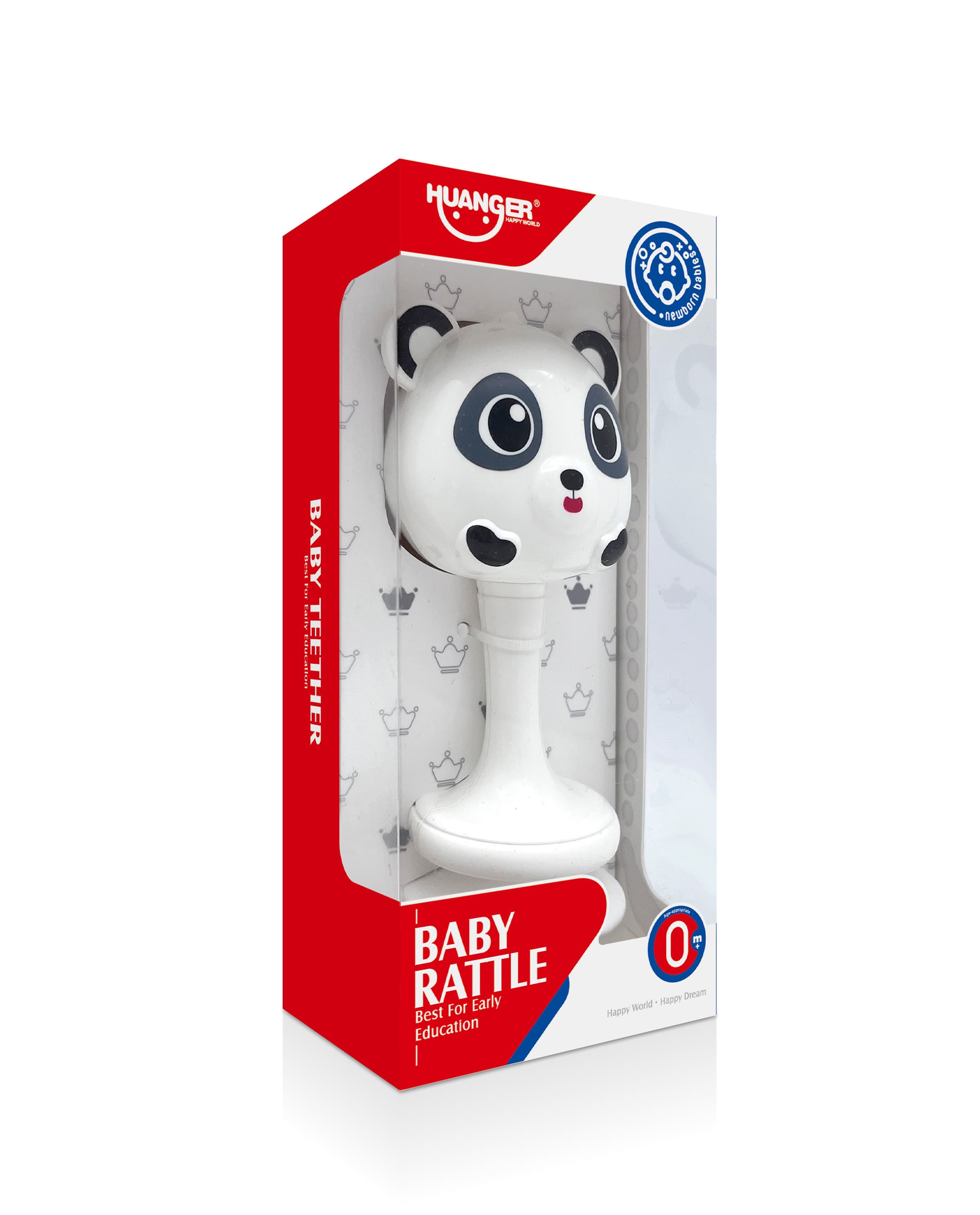 Haunger Panda Sand Hammer Baby Toy - Multicolor