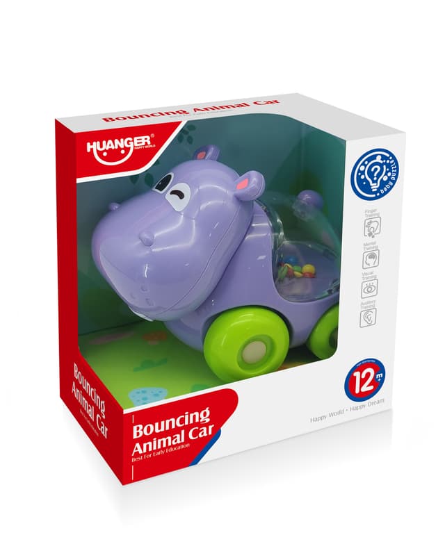 Haunger Baby Sliding Car Hippo - Multicolor thumbnail 1