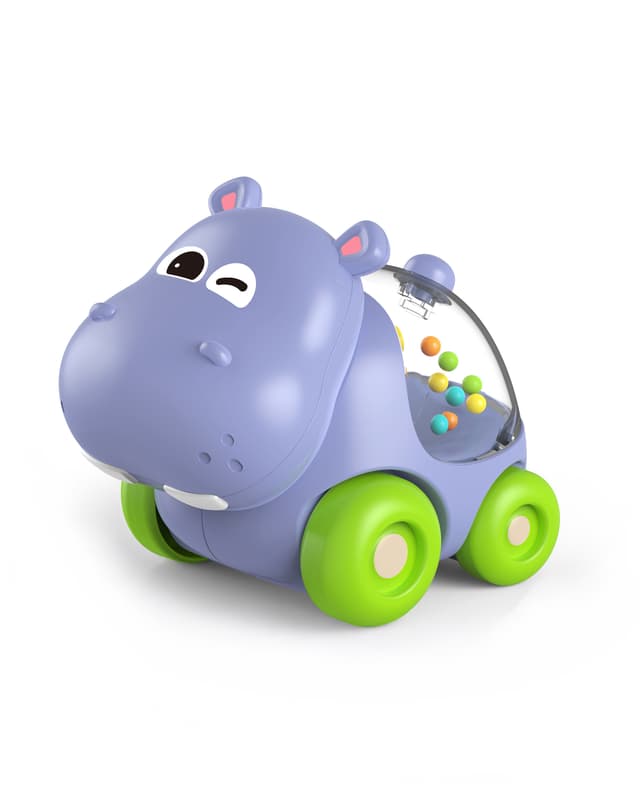 Haunger Baby Sliding Car Hippo - Multicolor thumbnail 2