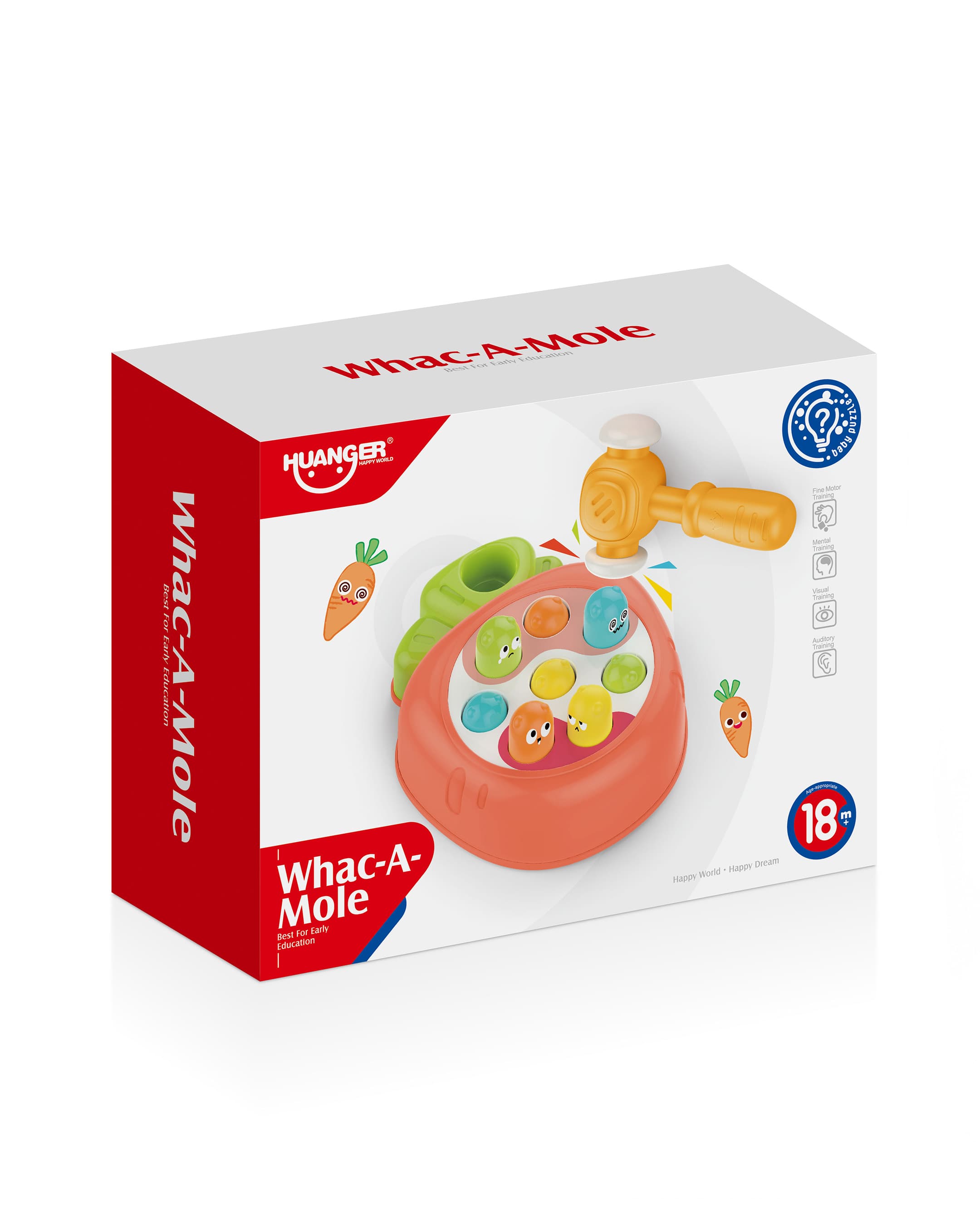 Haunger Baby Whack-A-Mole Toy - Multicolor