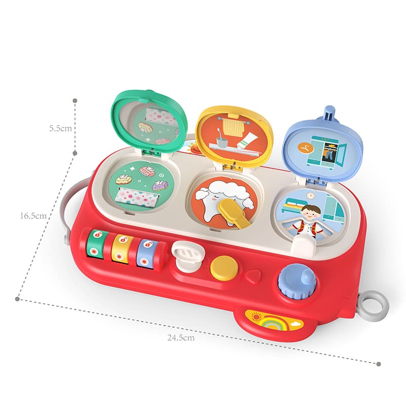 Haunger Puzzle Mini Busy Board - Multicolor