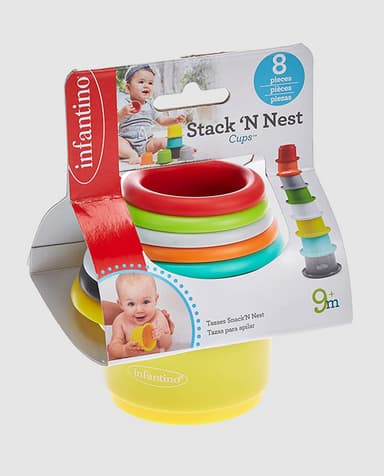 Bino Stack'N Nest Cups - Multicolor thumbnail 1