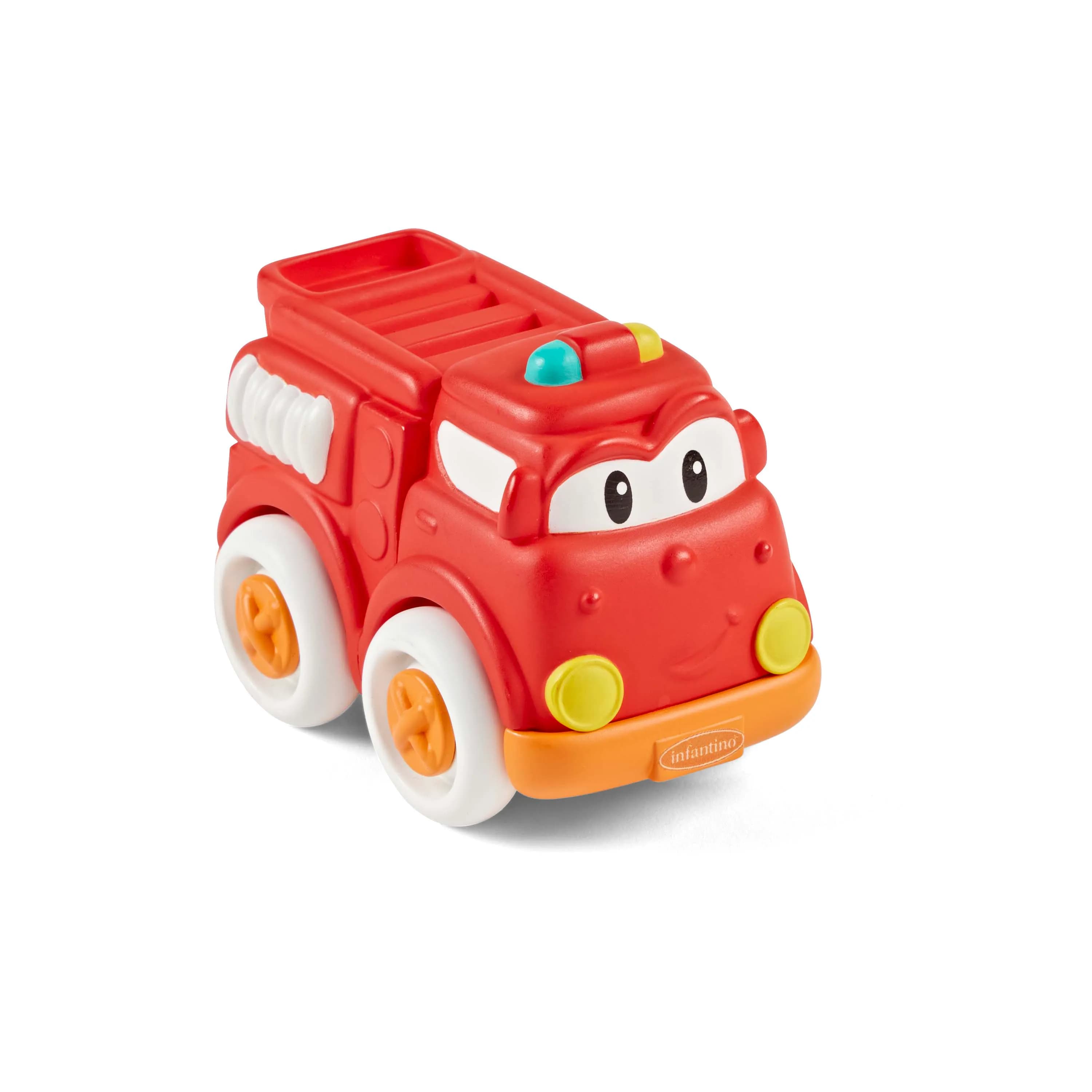 Infantino Grap & Roll Soft Wheels - Fire Engine