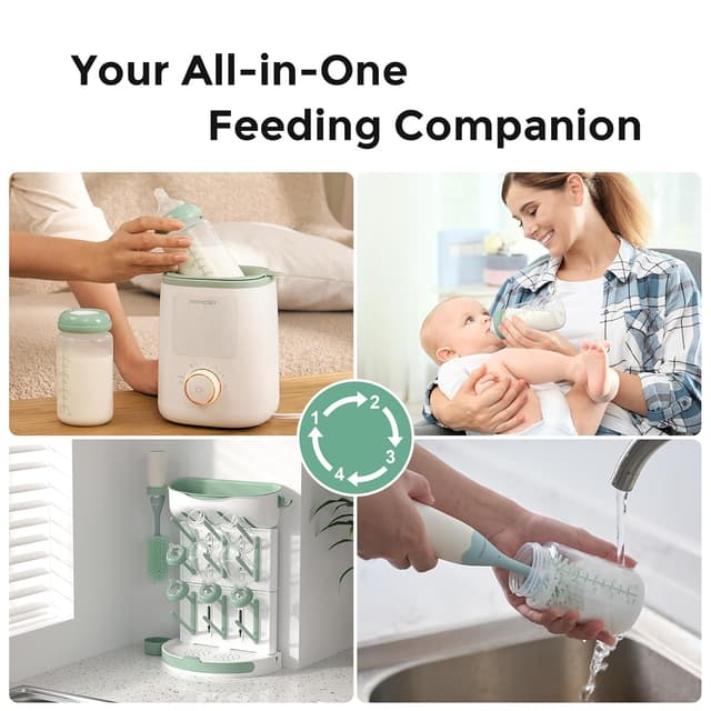 Momcozy Natural Baby Bottle, 11oz Wide-Neck Breast Milk Container, BPA-Free Plastic, Compatible with thumbnail 5