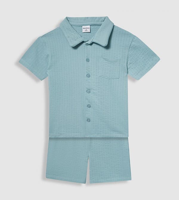 Babies and More Short Set Short Sleeves - Green thumbnail 1