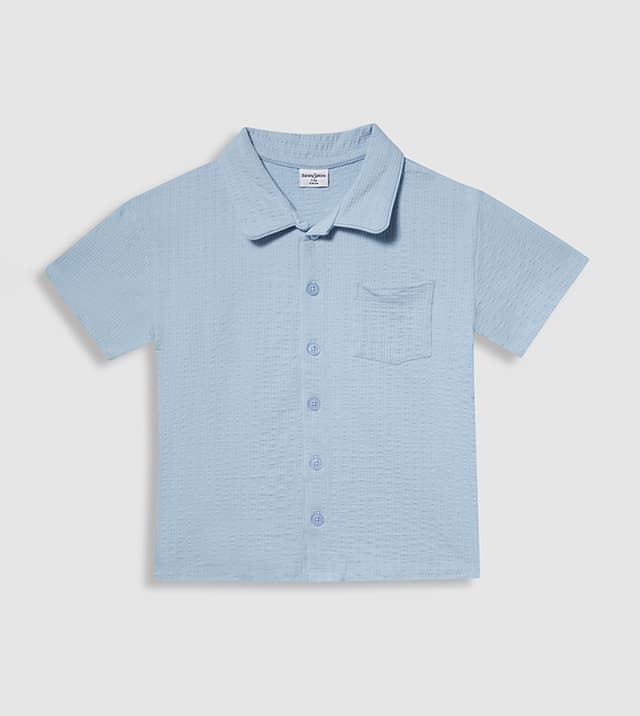 Babies and More Short Set Short Sleeves - Blue thumbnail 2