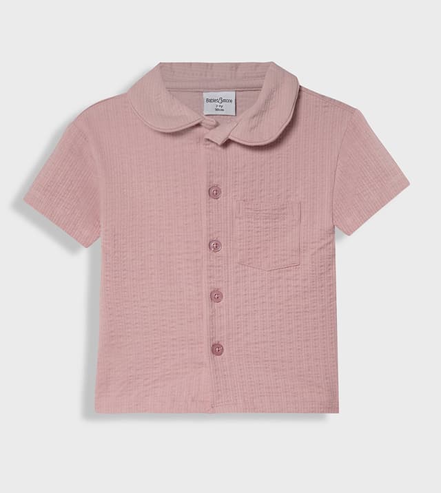 Solid Short Sleeves Shorts Set thumbnail 2