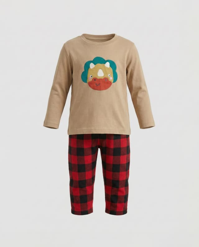 Printed Long Sleeves Pyjama Set thumbnail 1