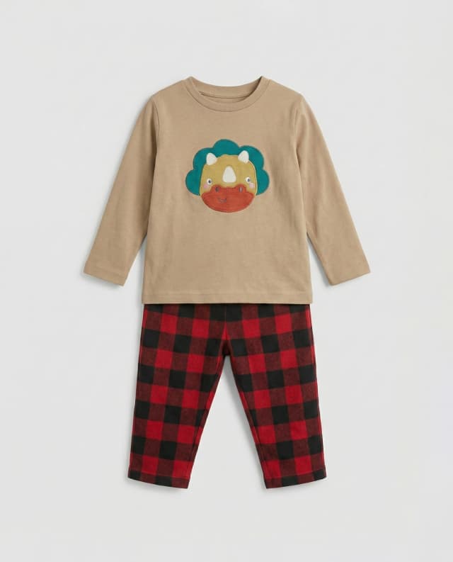 Printed Long Sleeves Pyjama Set thumbnail 2