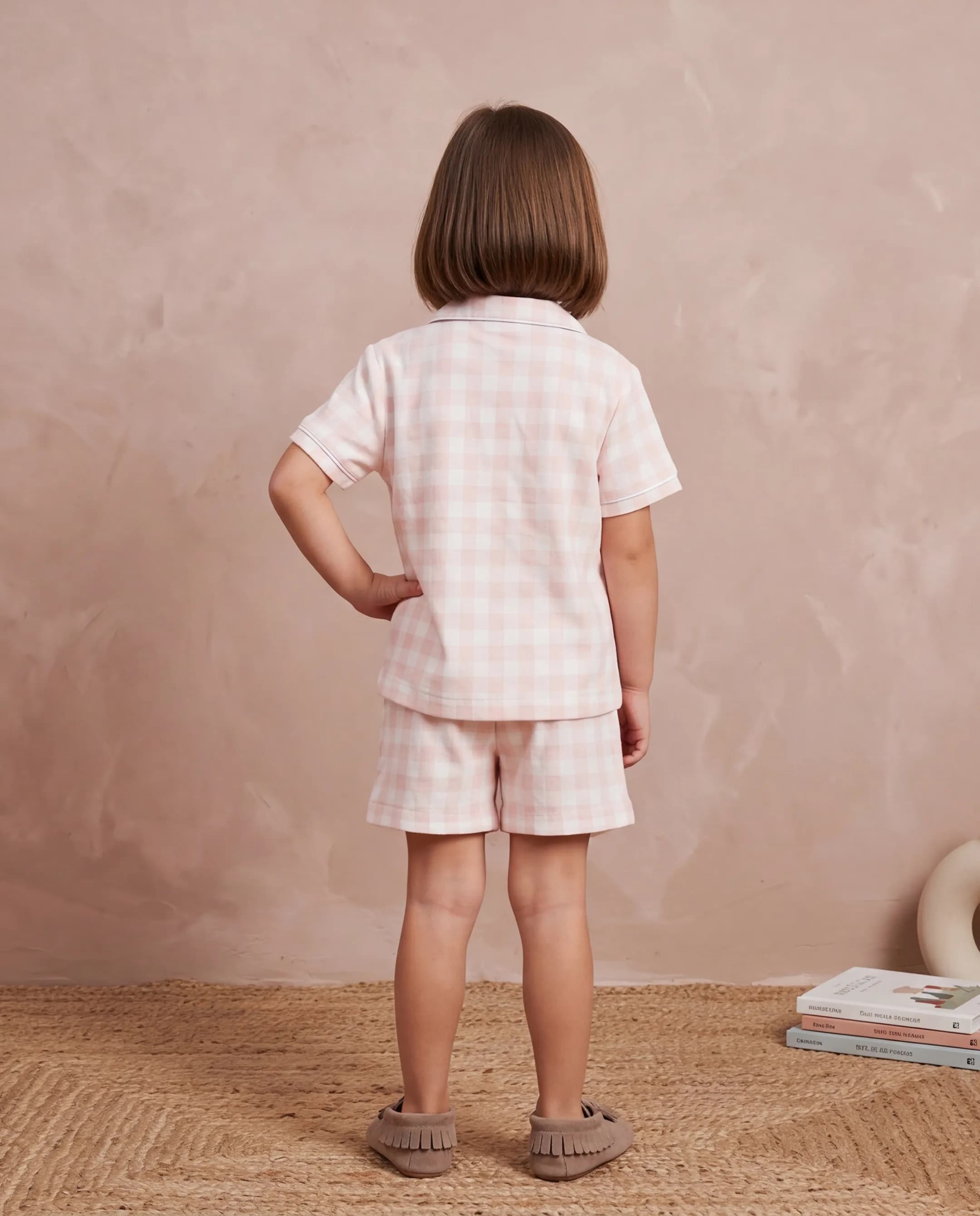 Checkered Shorty Pyjama Set