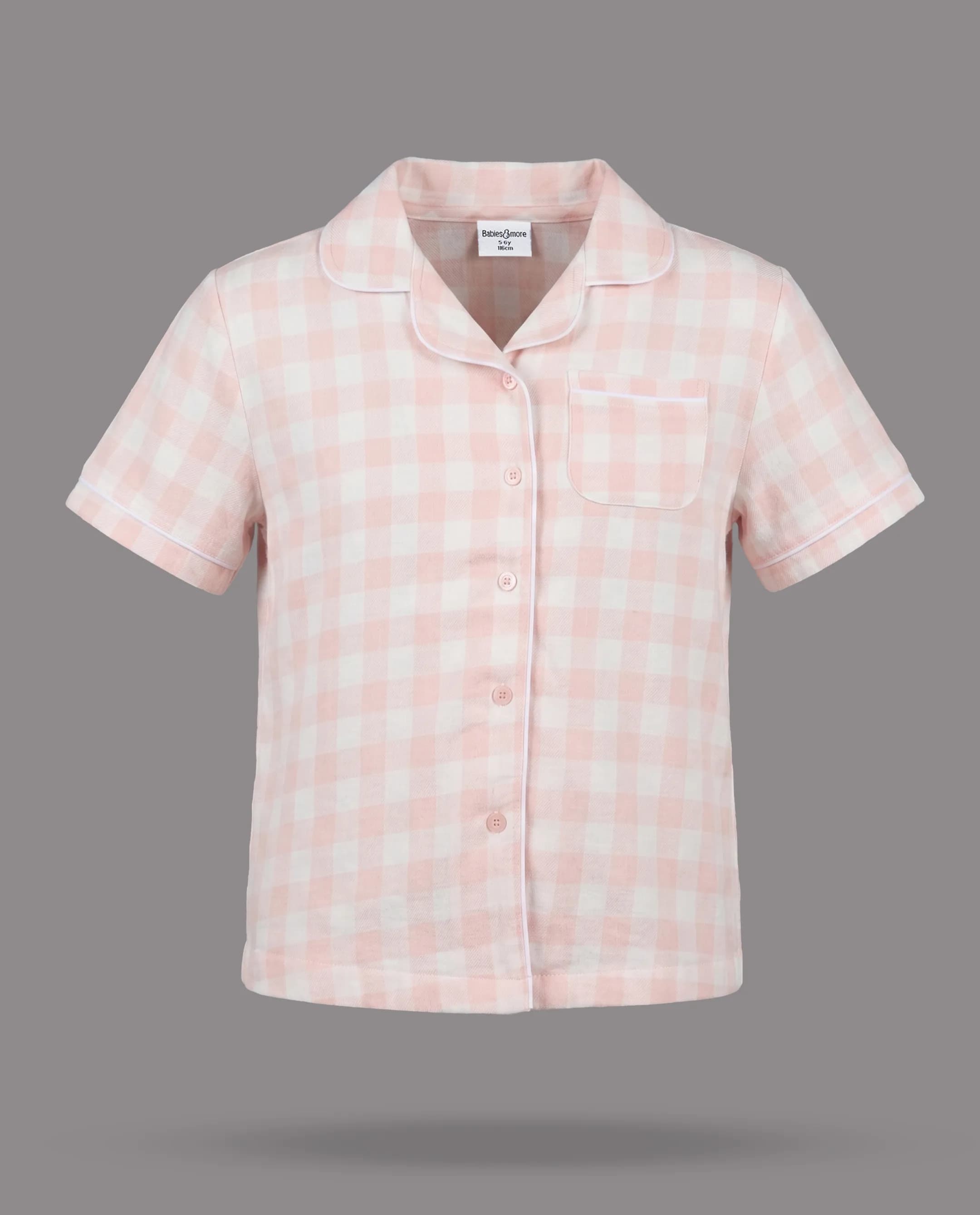 Checkered Shorty Pyjama Set