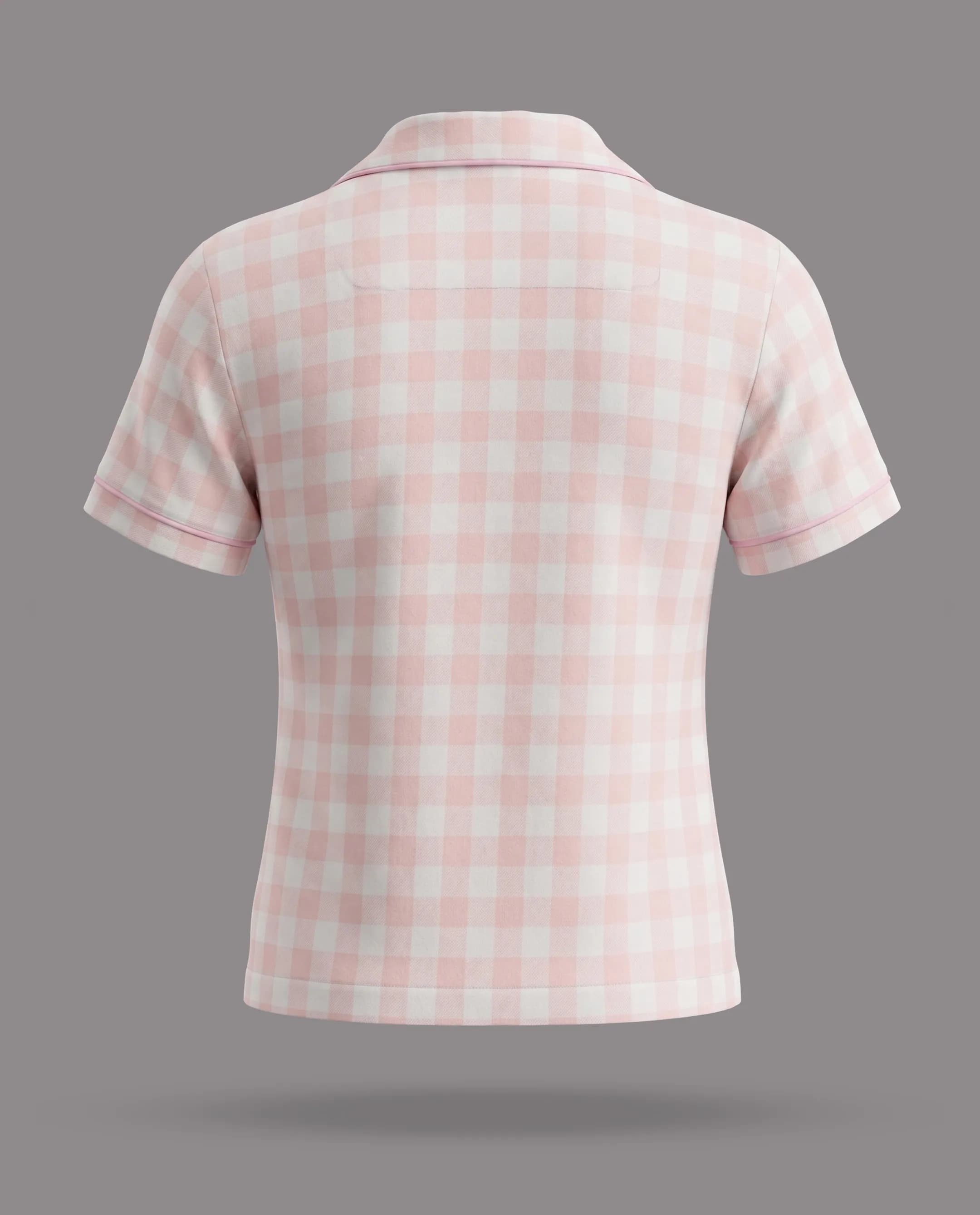 Checkered Shorty Pyjama Set