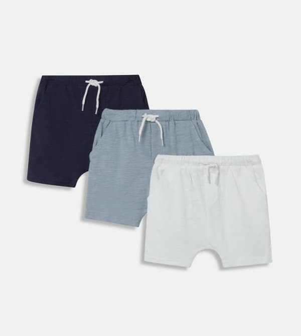 3-Pack Drawstring Waist Shorts
