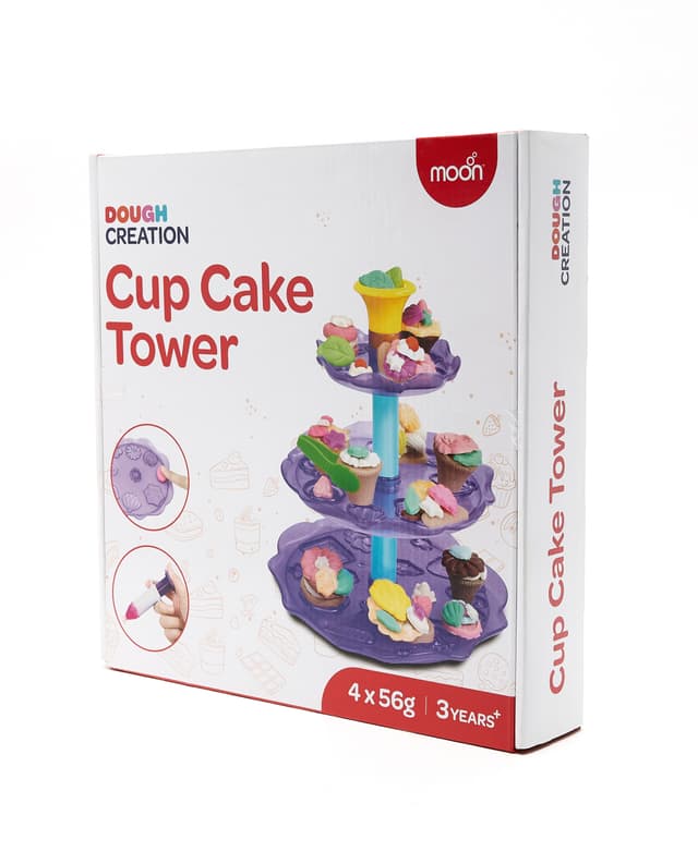 Moon Kid'S Dough Cupcake Tower. 4 X 50G Dough Pot - Multicolor thumbnail 4