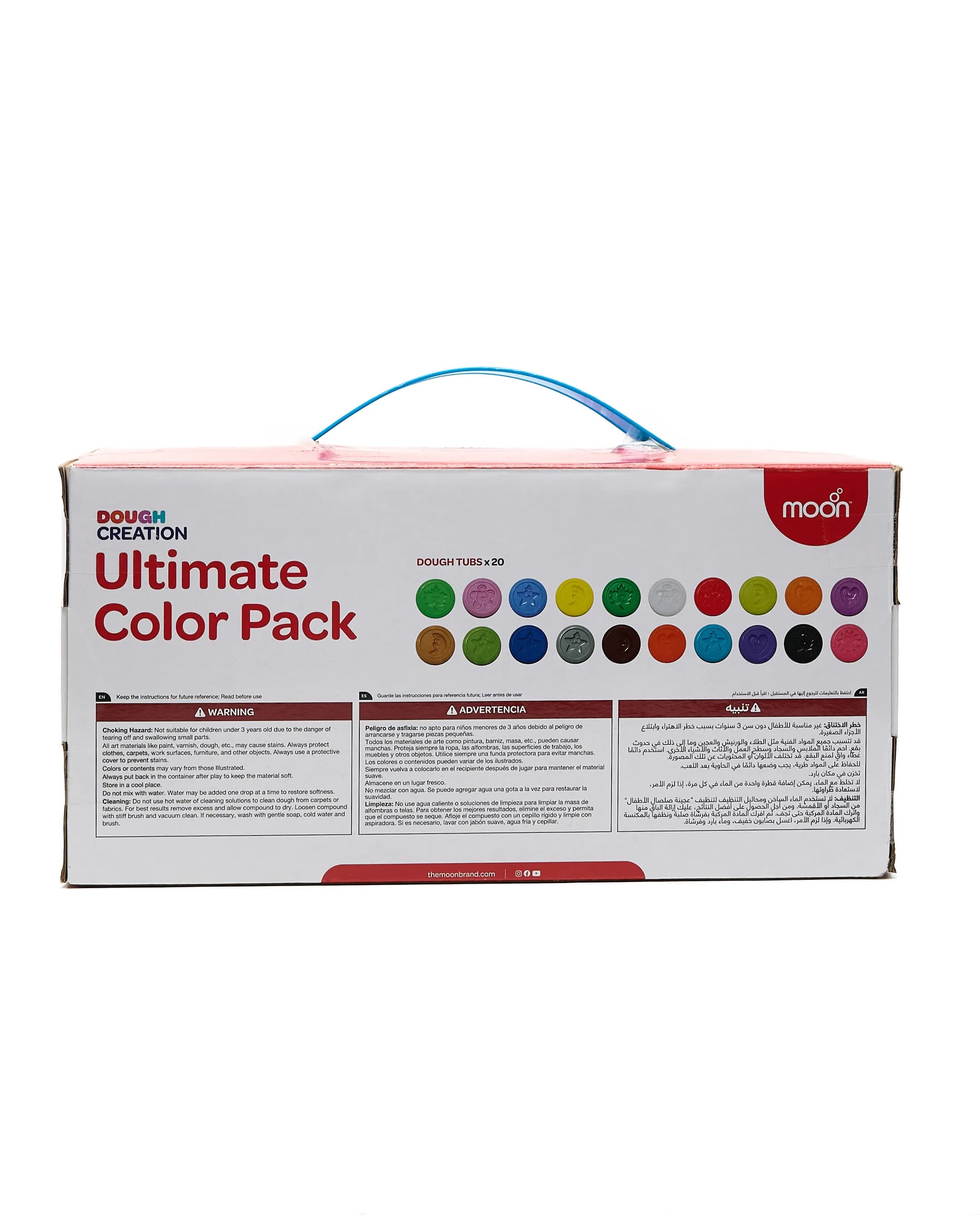 Moon Kid'S Dough Ultimate Colour Pack. 20 X 84Kg Dough Pot - Multicolor