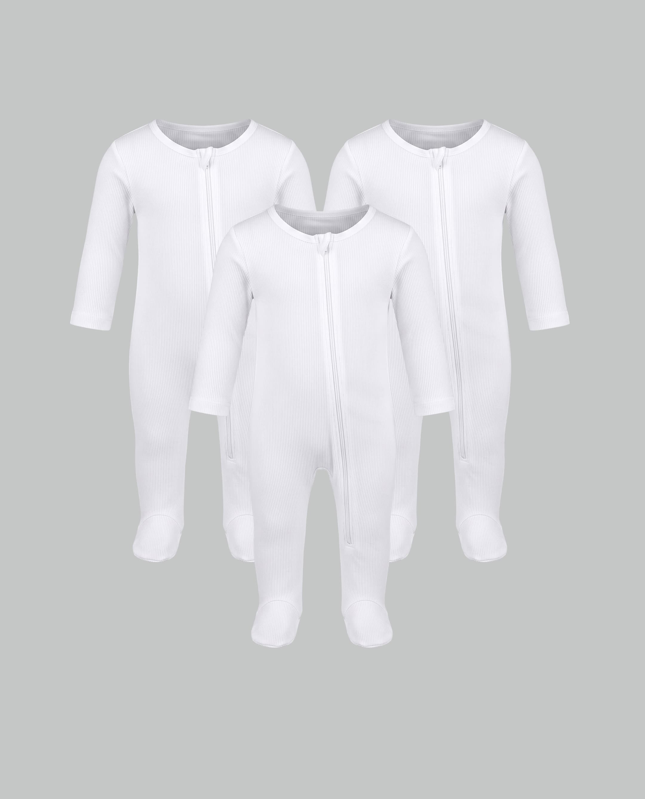 3 Pack Footed Sleepsuits thumbnail 7