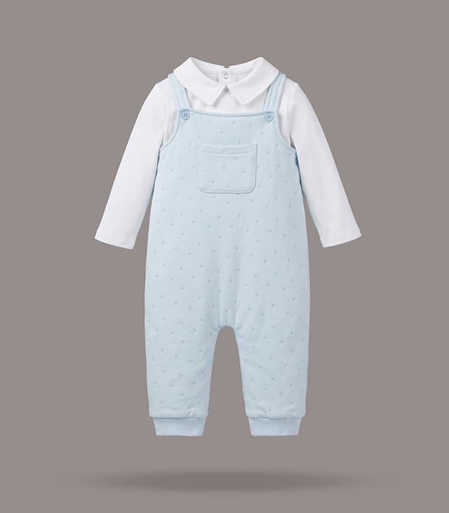 Polka Dot Dungaree Clothing Set thumbnail 3