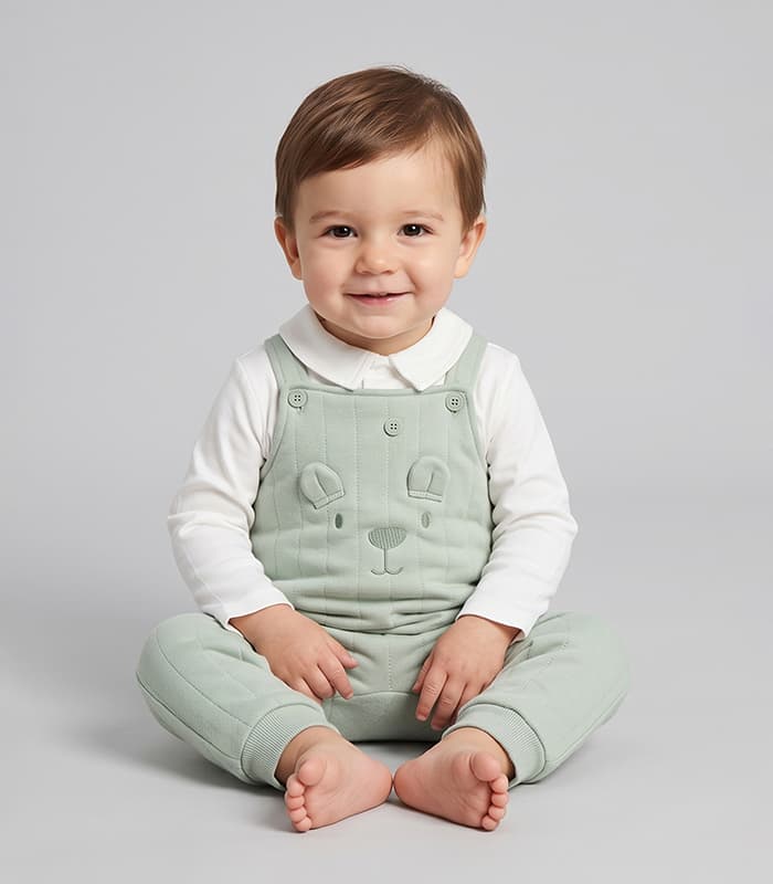 Bear Embroidered Coordinate Set