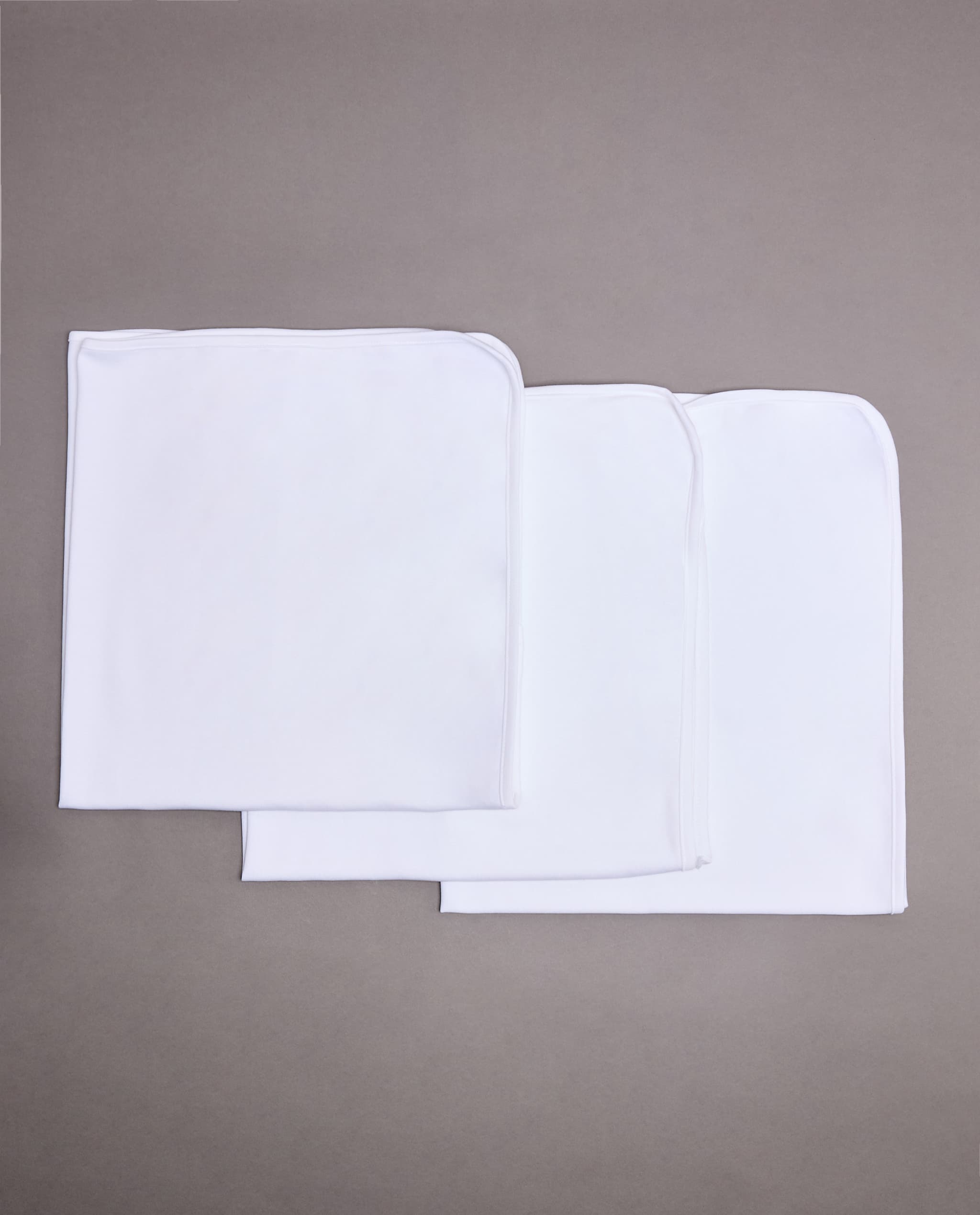 3 Pack Solid Receiving Blankets