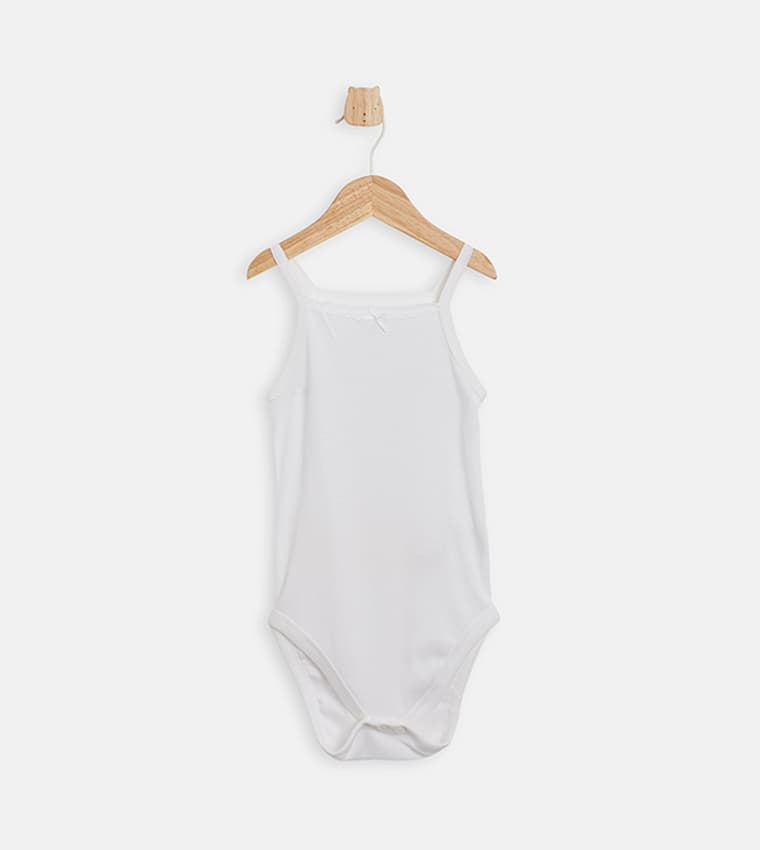 Ribbed Strappy Bodysuit
