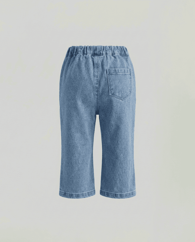 Washed Elastic Waist Flared Jeans thumbnail 2