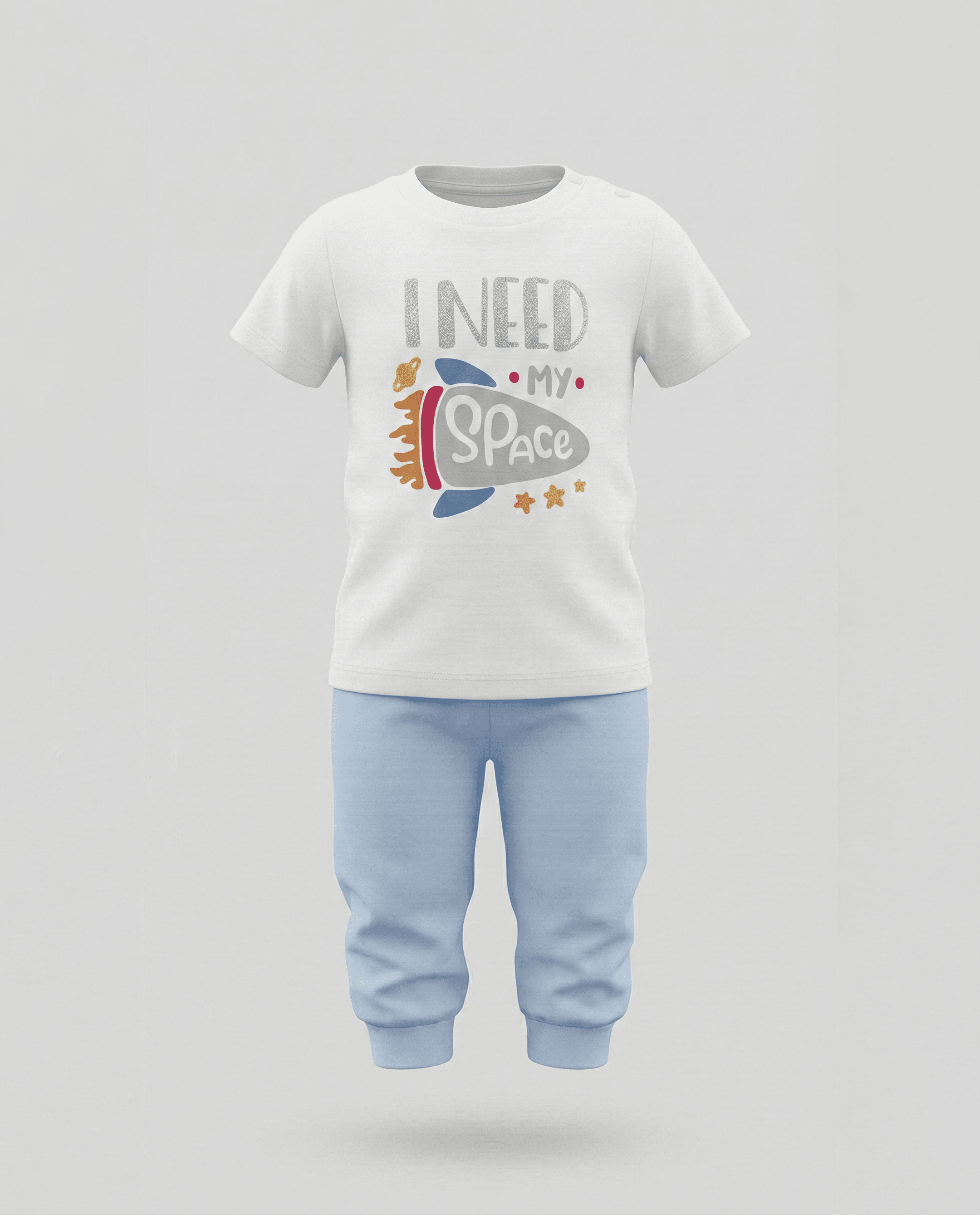 Printed Short Sleeves Pyjama Set