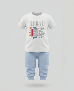 Printed Short Sleeves Pyjama Set