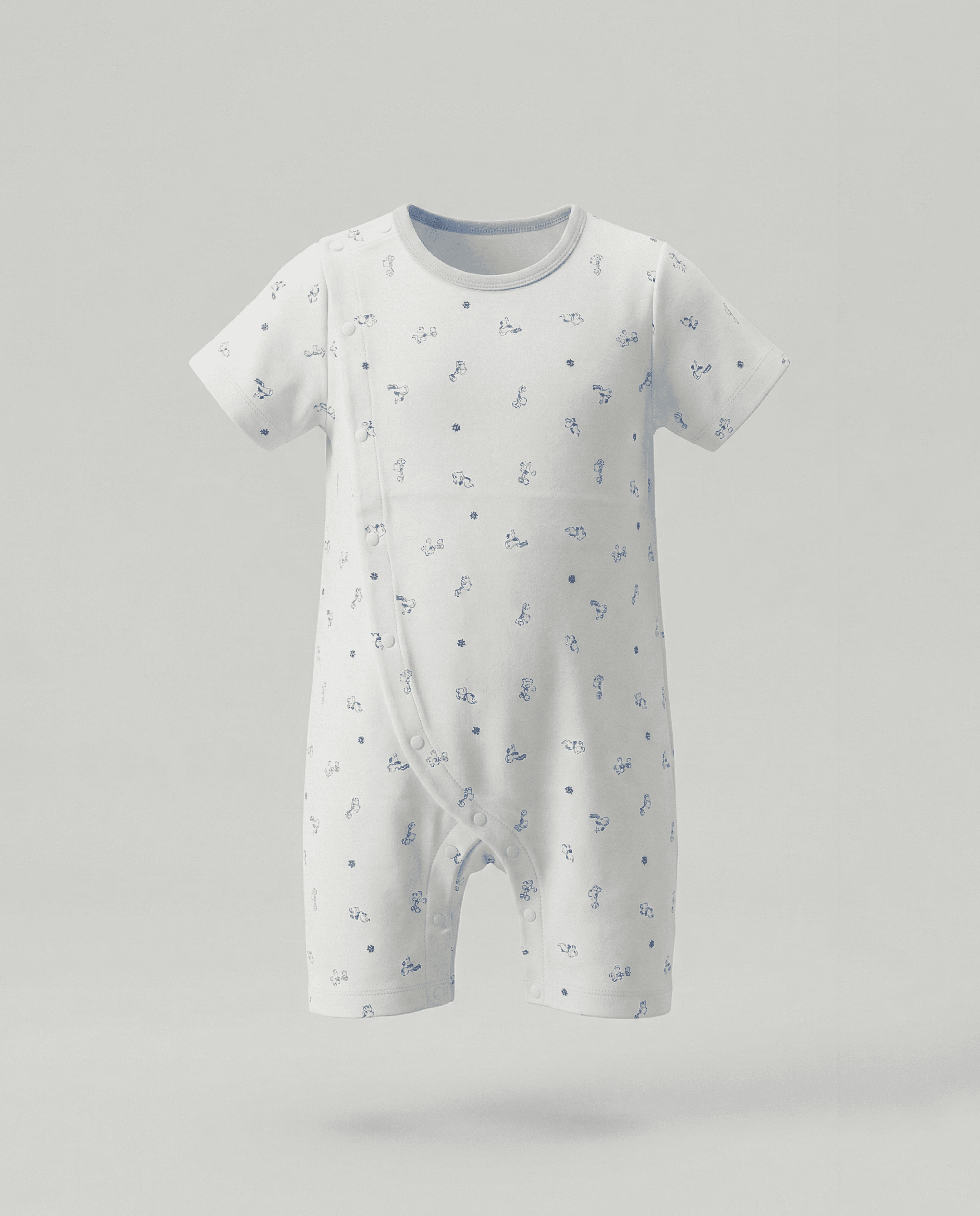 Printed Short Sleeves Clothing Set