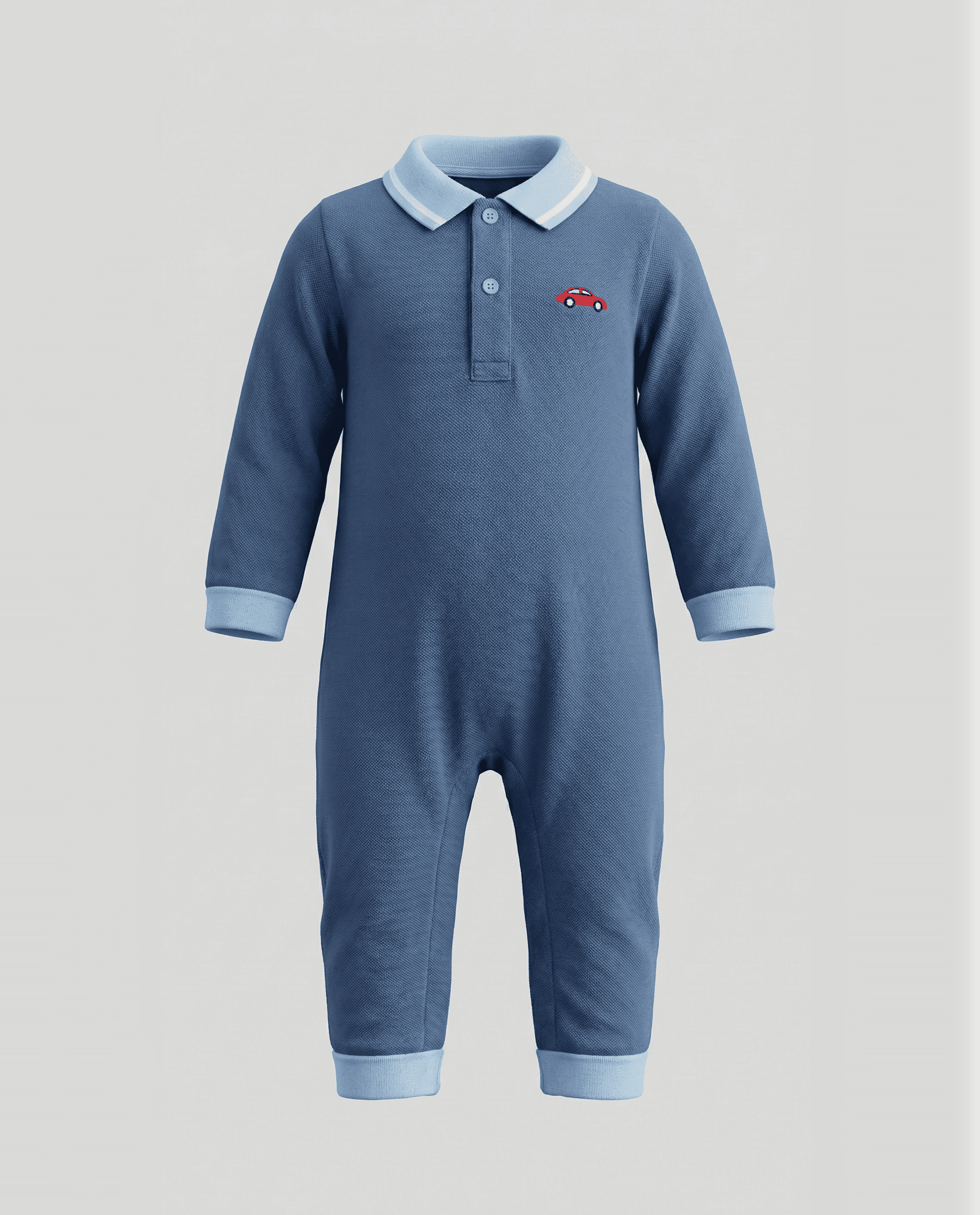 Printed Long Sleeves Sleepsuit